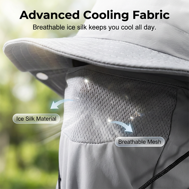🥳2026 HEISSER VERKAUF🥳🌬️ 50 % RABATT! Atmungsaktive Fischerhut mit abnehmbarer Maske – 2-in-1-Design, Ice-Silk-Material sorgt für angenehme Kühle. Breite Krempe und Nackenschutz für 360°-Sonnenschutz. Verstellbarer Kinnriemen, windabweisend