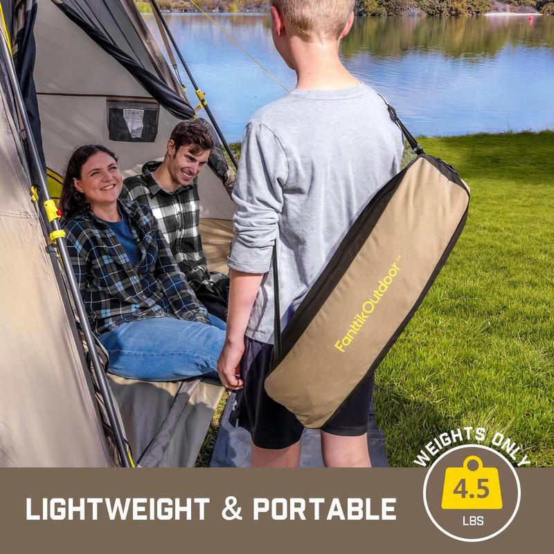 🪑 Campingstoel, draagbaar en lichtgewicht, comfortabel, opvouwbare schommelstoel met draagtas voor kamperen, wandelen, het terras, vissen, draagvermogen tot 113 kg, camping ligstoel, opvouwbare stoel