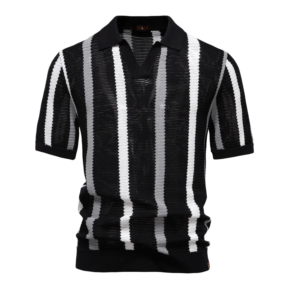 Men's Casual Hollow-out Knitted Top