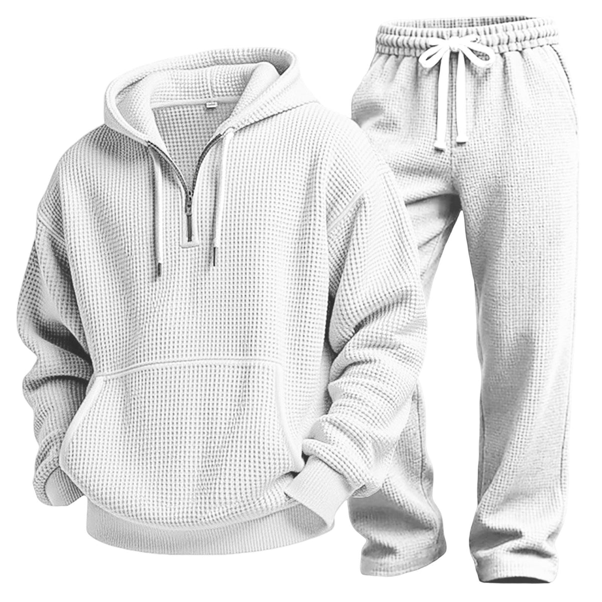Men's Outdoor Casual Waffle Knit Tracksuit