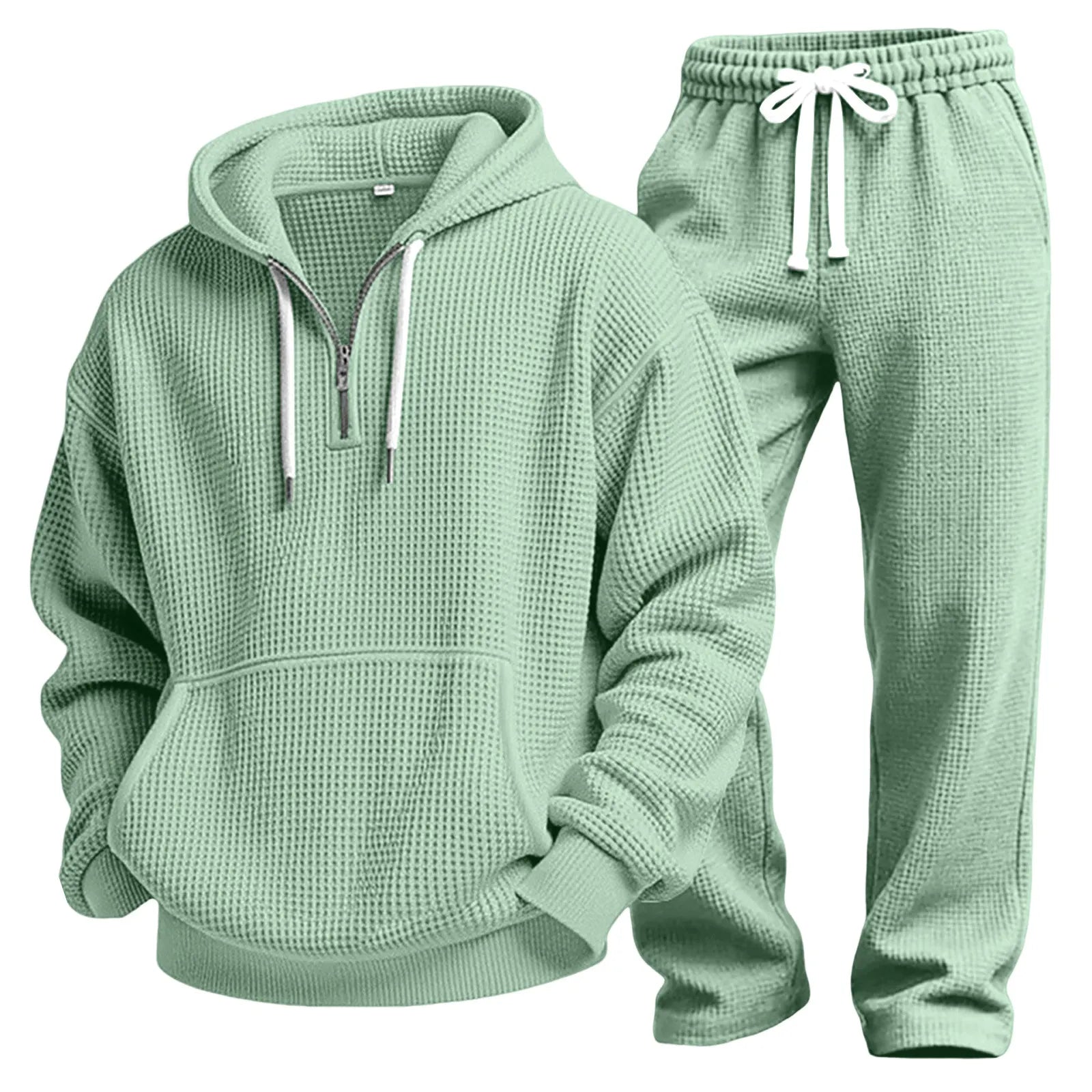Men's Outdoor Casual Waffle Knit Tracksuit