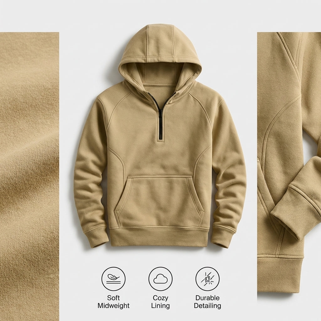Outdoor Soft Fleece Pullover Hoodie for Men